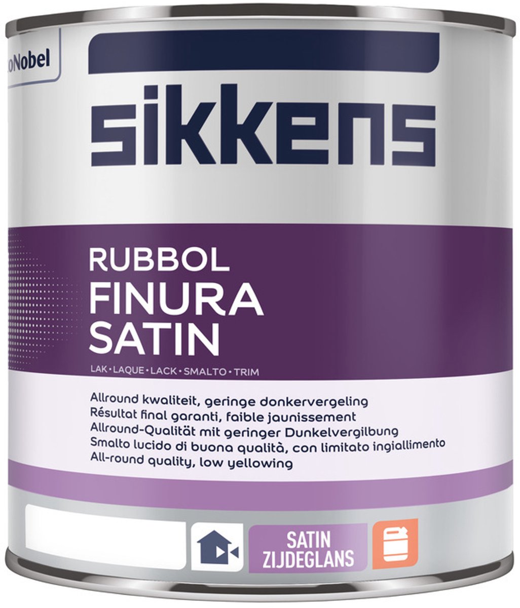 Sikkens Rubbol Finura Satin - 1L - RAL 9001 | Crèmewit