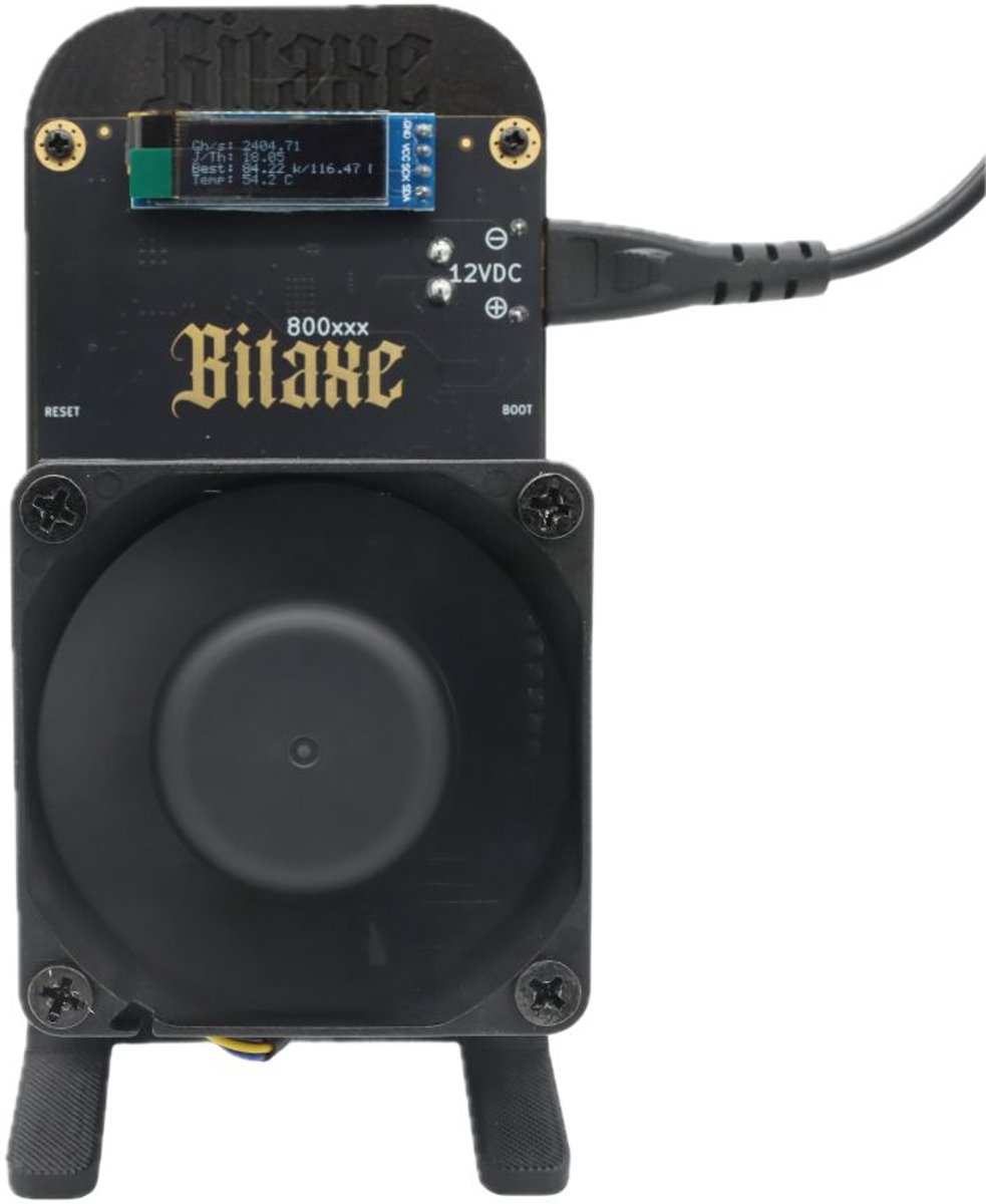 Bitaxe GT801 - Inclusief Stand & EU Stekker - 2,4TH/s Bitcoin Miner - Solo miner - Zwart — cadeau in Cadeau-ideeën - foto 4