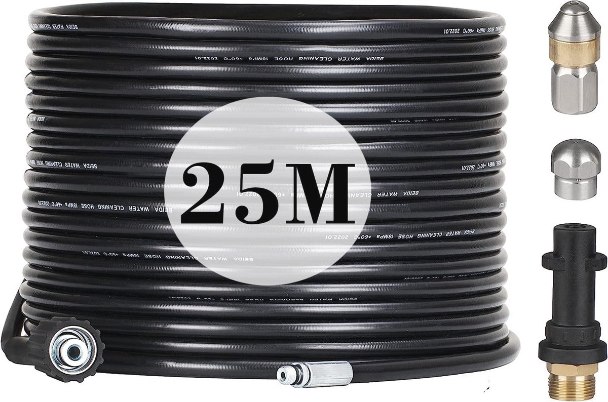 Brokenslang 14 mm met Roterend Mondstuk voor Buisreiniging