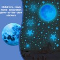 Muursticker glow in the dark regenbogen kinderkamer