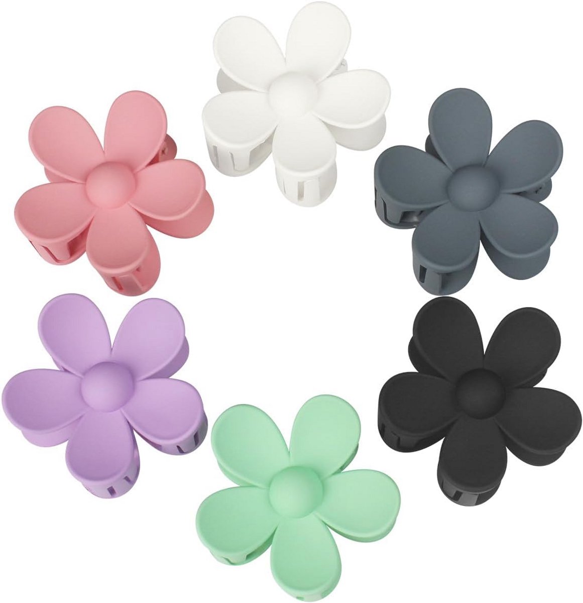 Set van 6 Decoratieve Bloem Haarclips voor Dames en Meisjes