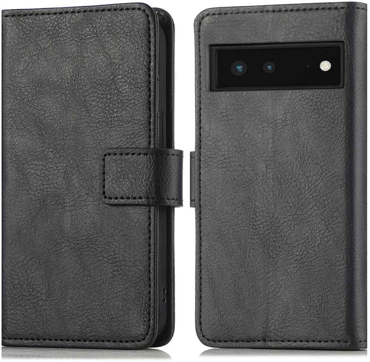 imoshion Hoesje - Geschikt voor Google Pixel 6 - Luxe Bookcase - Zwart