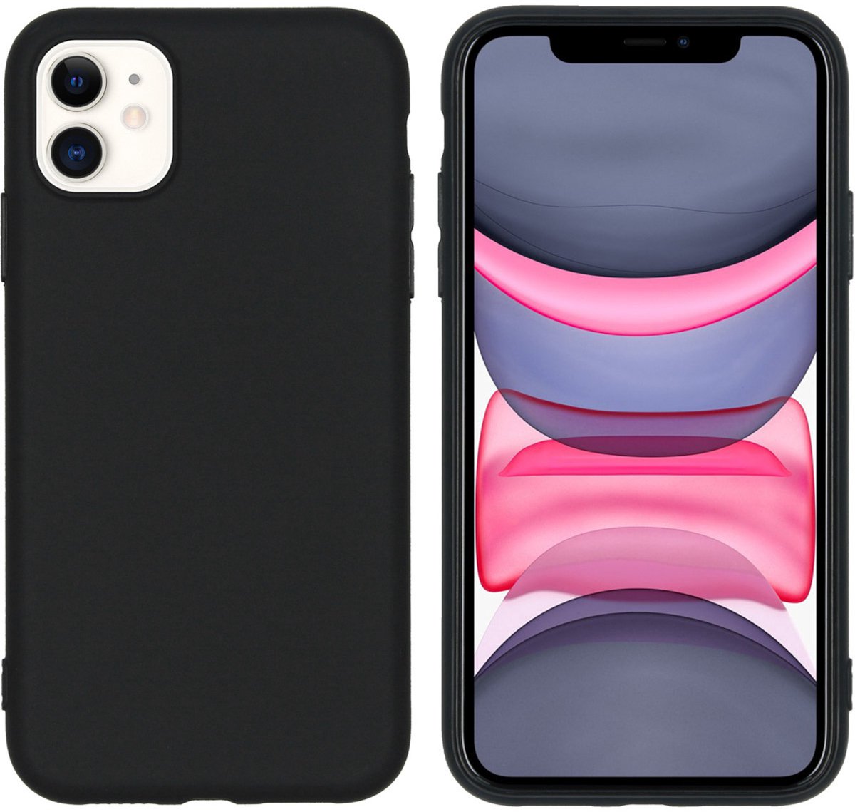 imoshion Hoesje - Geschikt voor Apple iPhone 11 - Color Backcover - Zwart