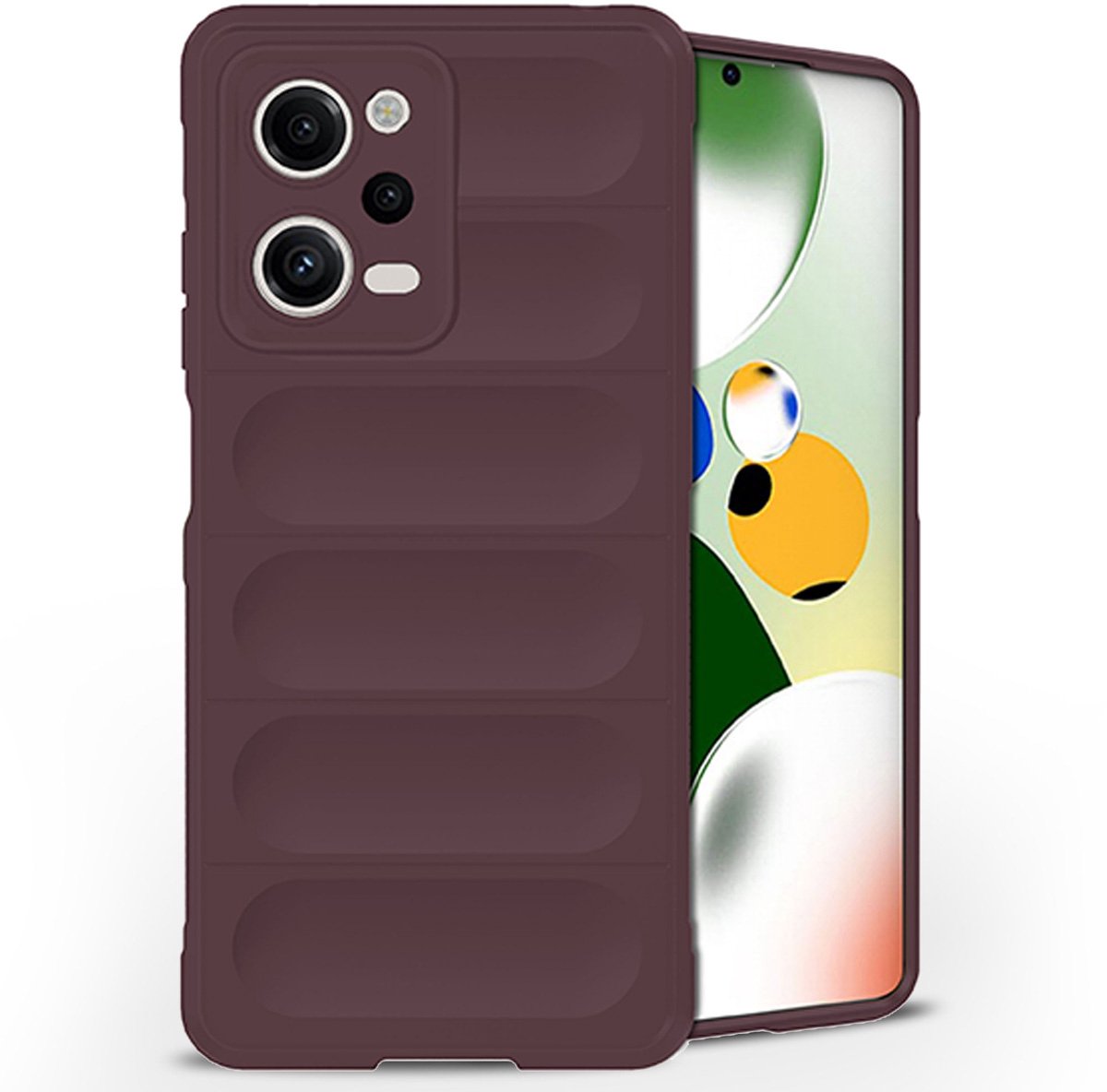 imoshion Hoesje - Geschikt voor Xiaomi Redmi Note 12 Pro - EasyGrip Backcover - Aubergine