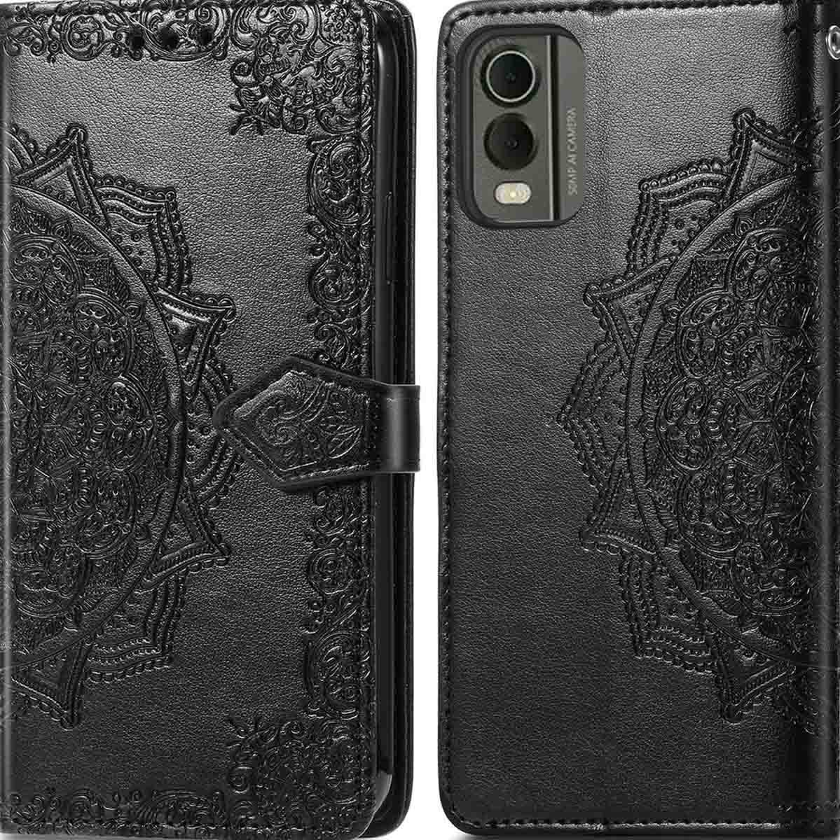 imoshion Hoesje - Geschikt voor Nokia C32 - Mandala Bookcase - Zwart