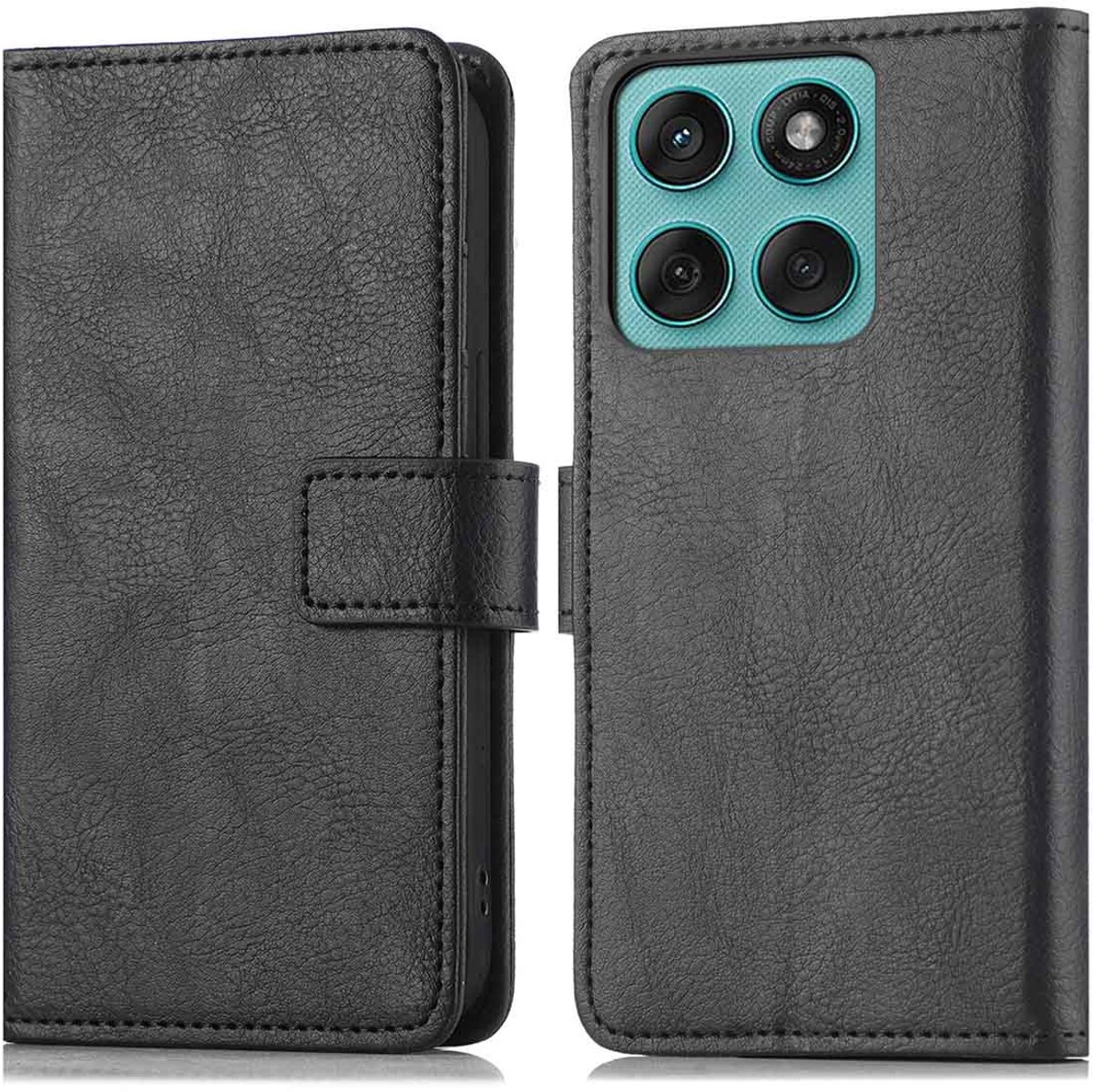 imoshion Hoesje - Geschikt voor Motorola Edge 60 Fusion - Luxe Bookcase - Zwart