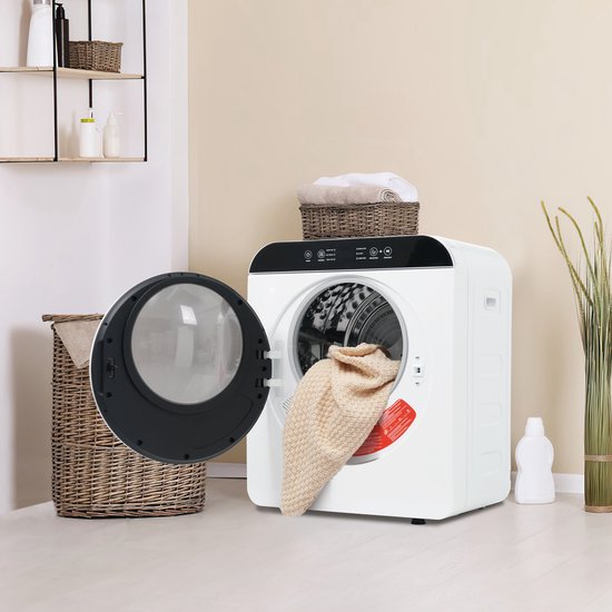Wandmontage Droger Met 6 Programma's - Dubbele Desinfectie UV/Hoge Temp, Anti-Verstrengeling & Kinderslot