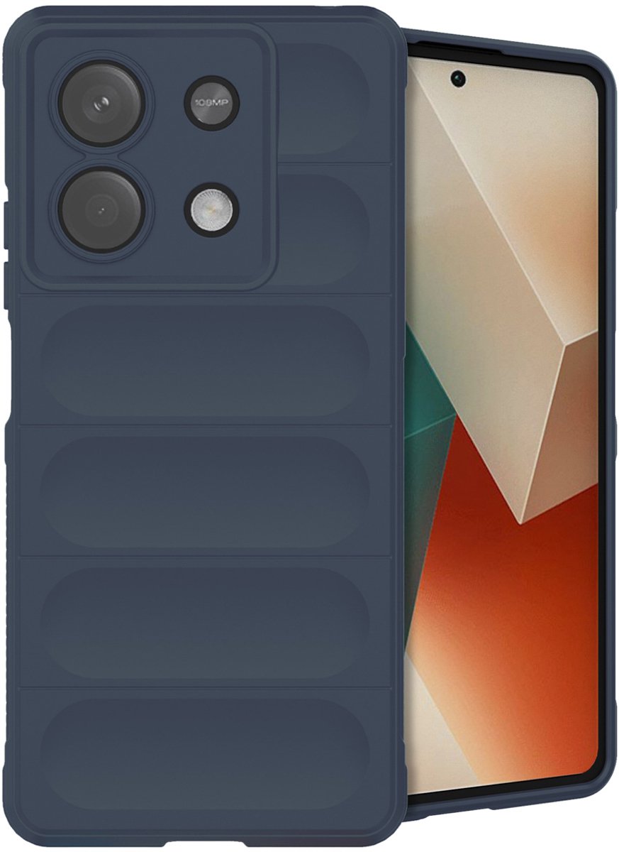 imoshion Hoesje - Geschikt voor Xiaomi Redmi Note 13 (5G) - EasyGrip Backcover - Donkerblauw