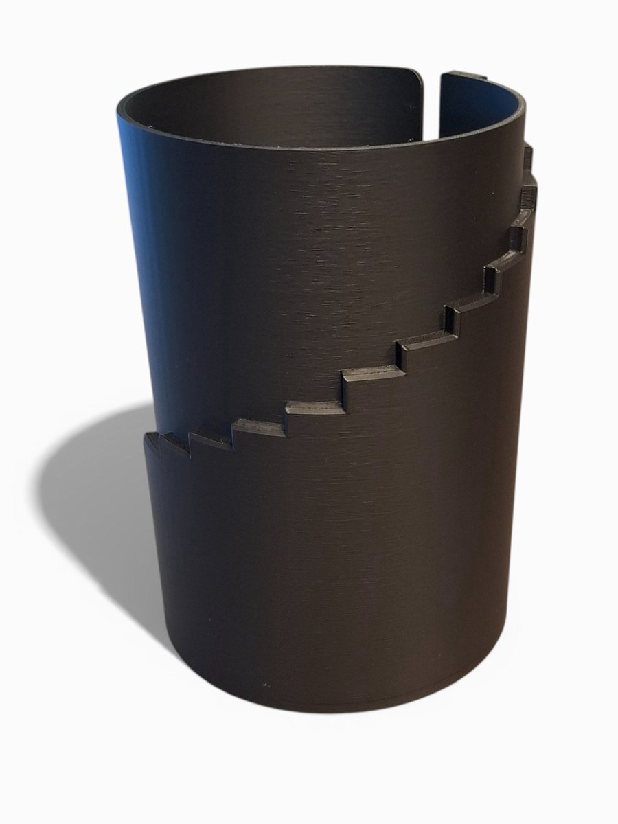Design Keukenrolhouder – Duurzaam 3D Geprint – Biologisch Afbreekbaar – Modern Zwart