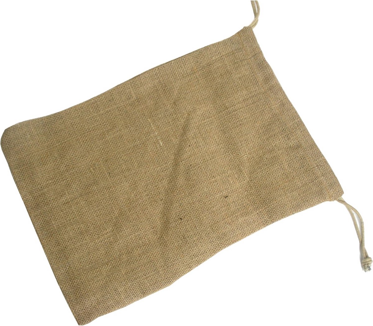 Trekkoord Jute Tas 10x14 Inch - 12 Stuks