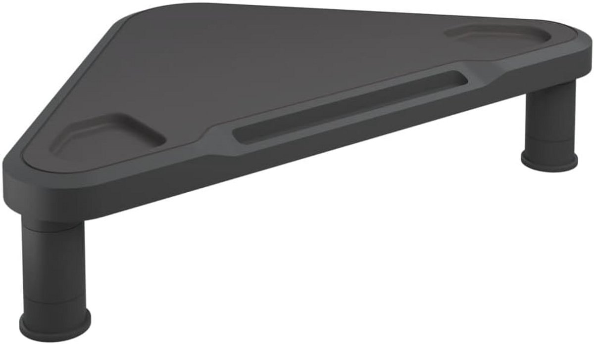Verstelbare Monitor Stand - Minimalistisch Design 49x28cm - Zwart