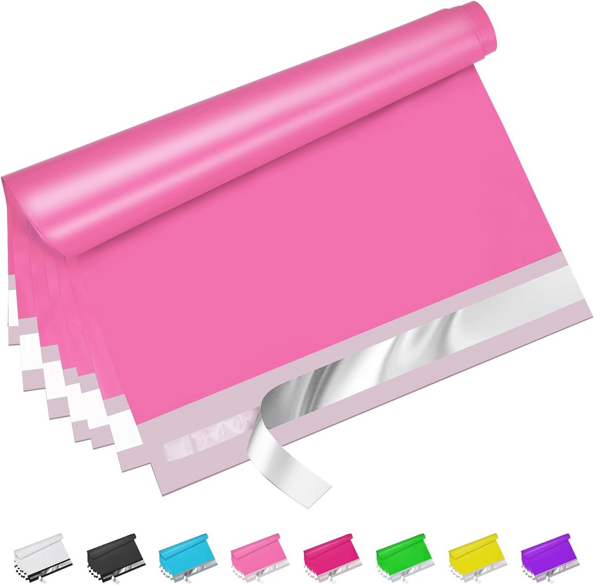 Jowlroel Oranje Poly Mailers 10x13 Inch 200 Stks, Sterke Zelfklevende Verzendzakken voor Kleding, Zelfdichtende en Waterdichte Mailing Enveloppen, Privacy Beschermde Mailer Bags voor Kleine Bedrijven