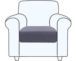 TAOCOCO Sofa Cover, Stretch Cushion Cover, 1 Piece, Sofa Cover, Seat Cushion, Furniture Protector (Grey, 1 Seater)