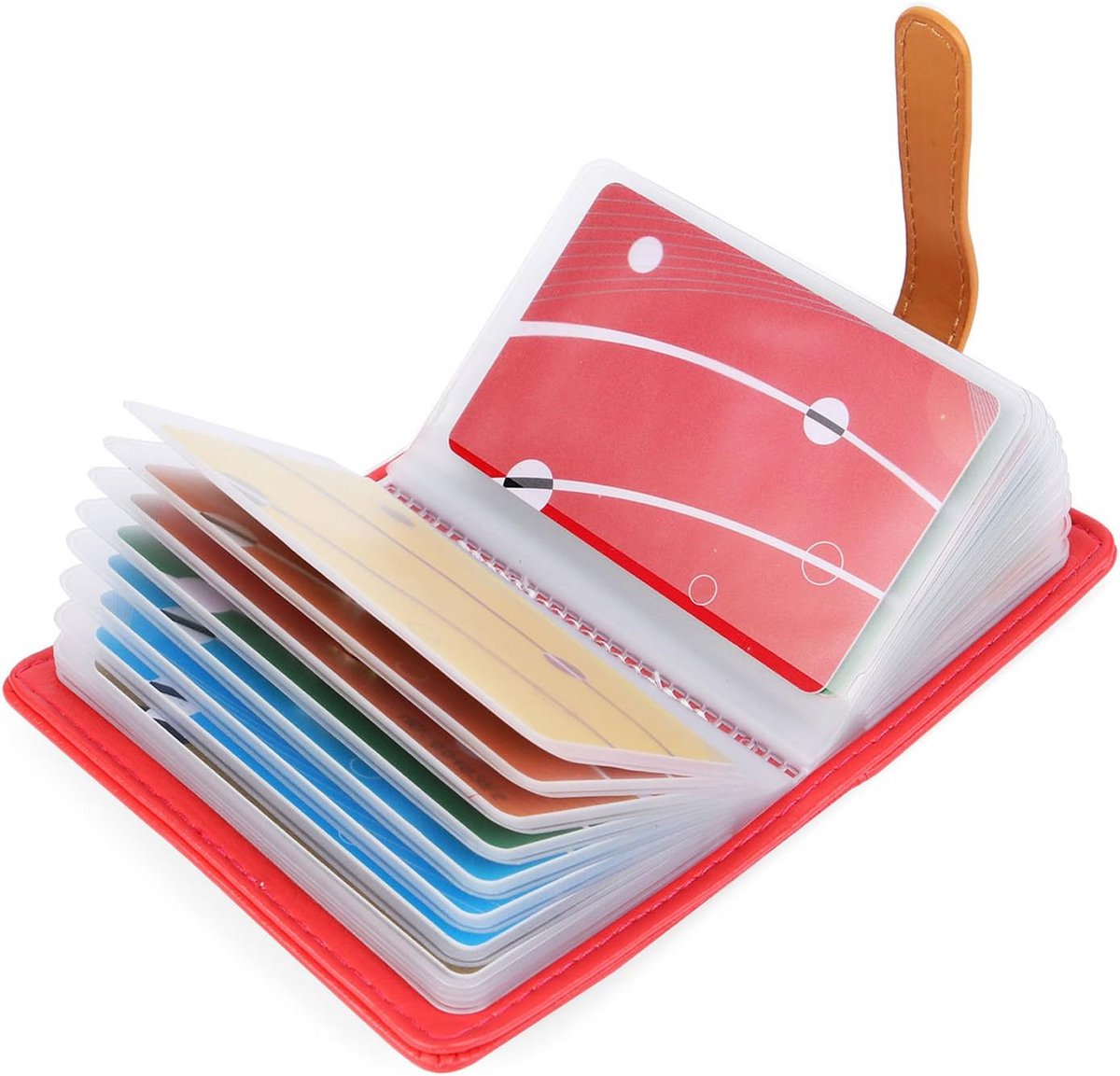 AltomStar 10 kleuren creditcardhouder voor dames en heren, leer, 26 sleuven
