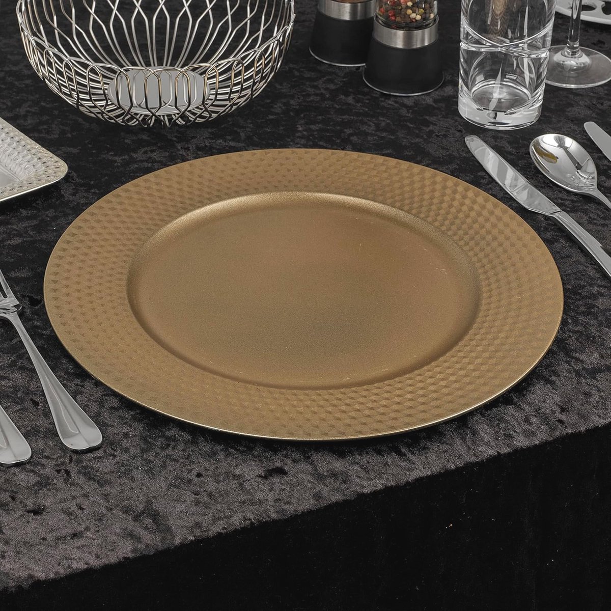 33cm Kerst Diner Oplader Platen Placemats - Herbruikbare Decoratie voor Eettafel