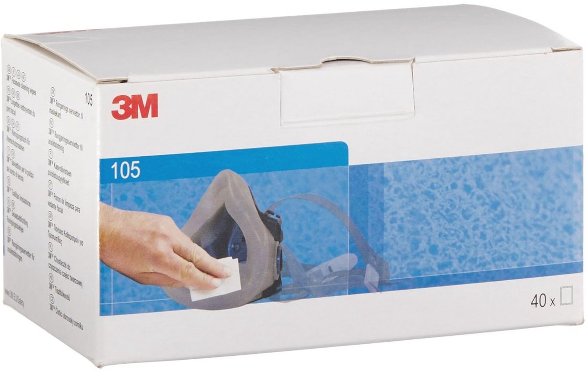 Reinigingsdoekjes voor gezichtsafdichting - 105 stuks