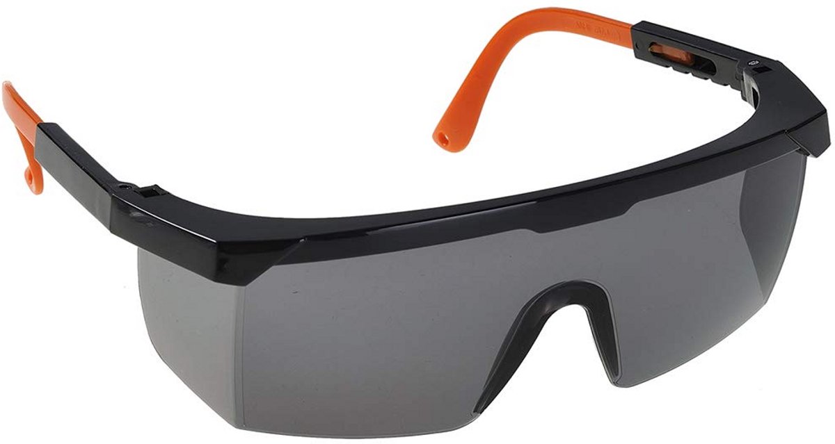 Klassieke Veiligheidsbril Donker/Zwart/Oranje UV-Bescherming