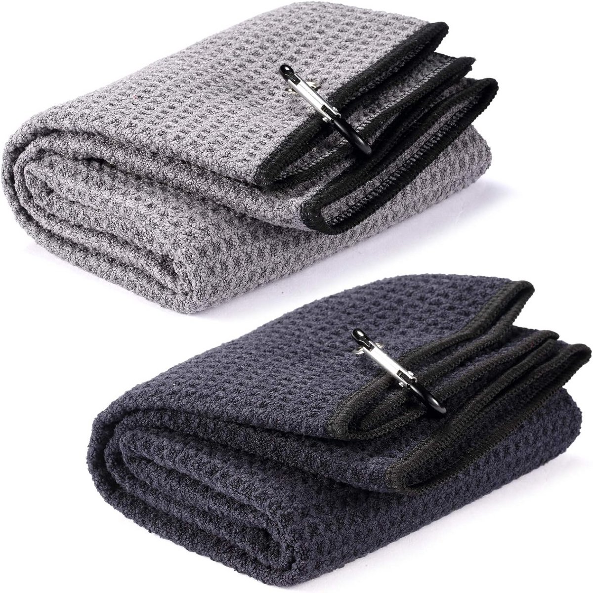 Tri-fold Microfiber Golfhanddoeken (2 Pack)