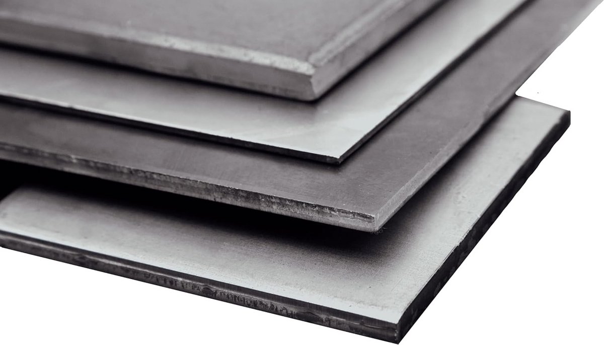 Staalplaat 10mm Dik Ijzeren Plaat op Maat Gesneden 100x250 mm
