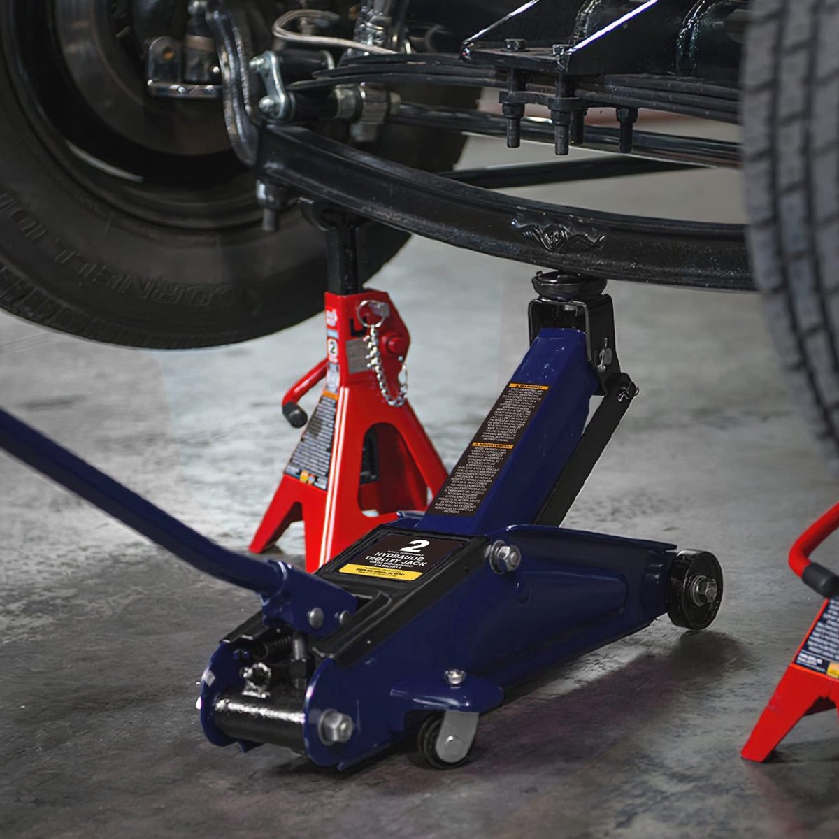 Hydraulische Trolley Vloerkrik 2 Ton met Handvat en Draagtas