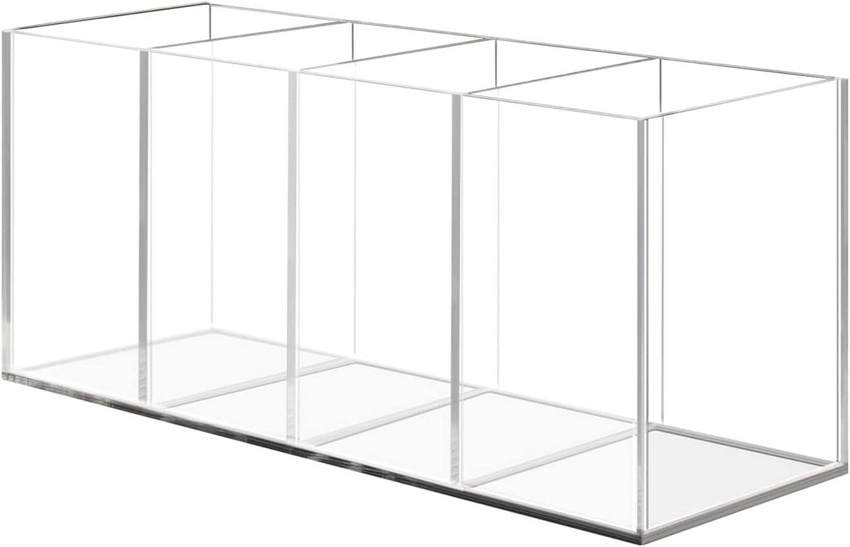 Allecta - Transparante Make-up Organizer met 4 Vakken voor Cosmetica, Sieraden en Meer