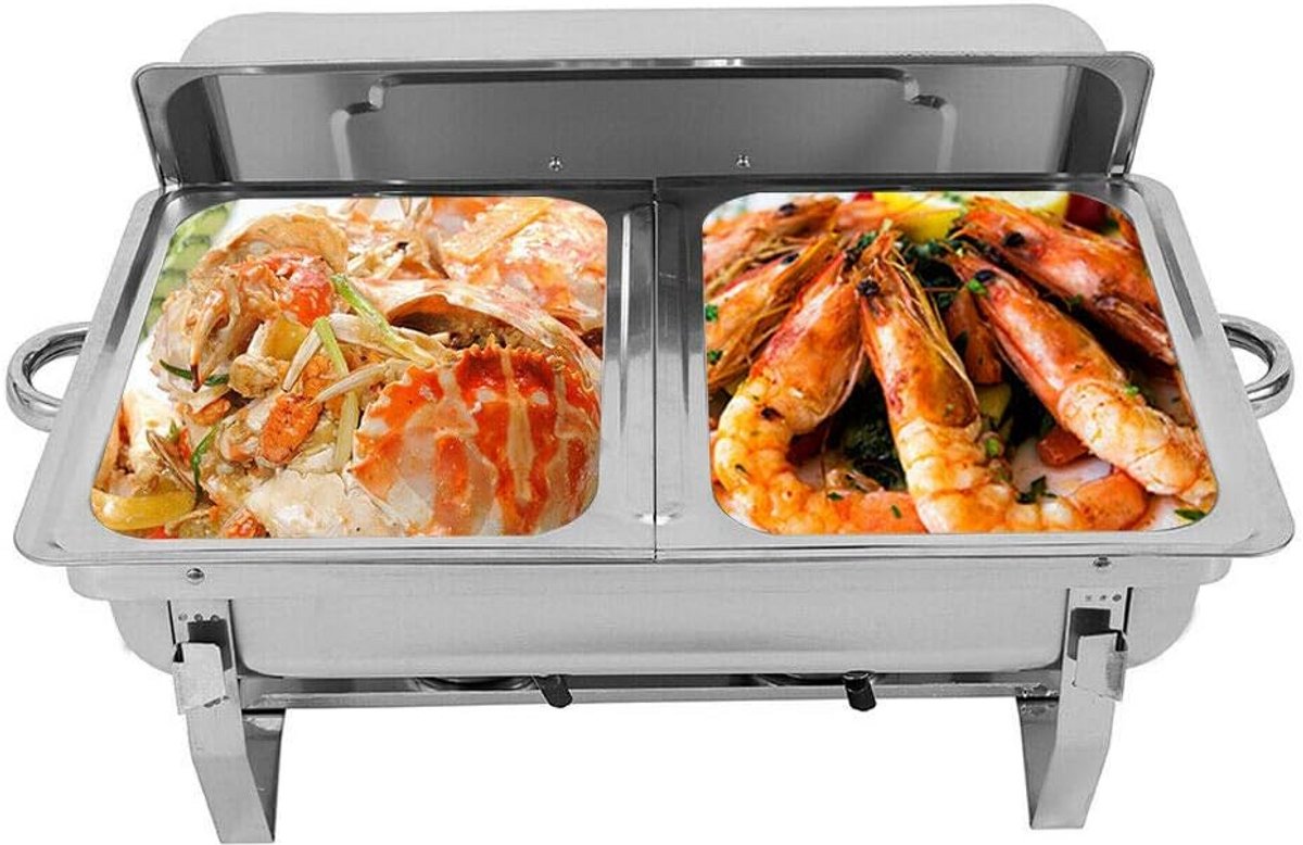 RVS Warmhoudcontainer voor Buffet en Catering - Grote Capaciteit