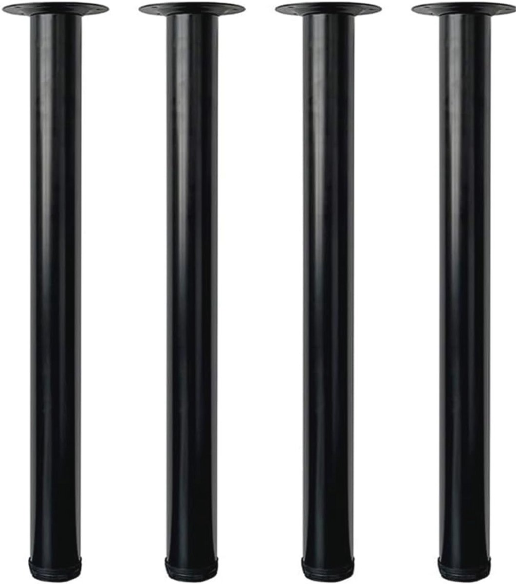 Verstelbare Tafelpoten 60 cm - Metalen Meubelpoten voor Koffietafel, Ø50mm, Set van 4