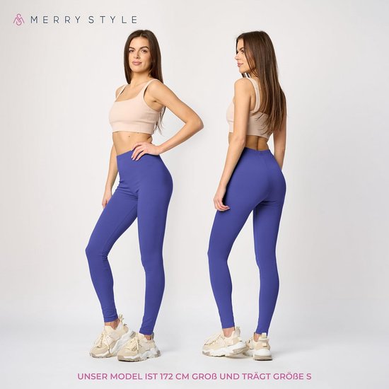 Lange Dameslegging met Hoge Taille van Zacht Katoen — afbeelding 5