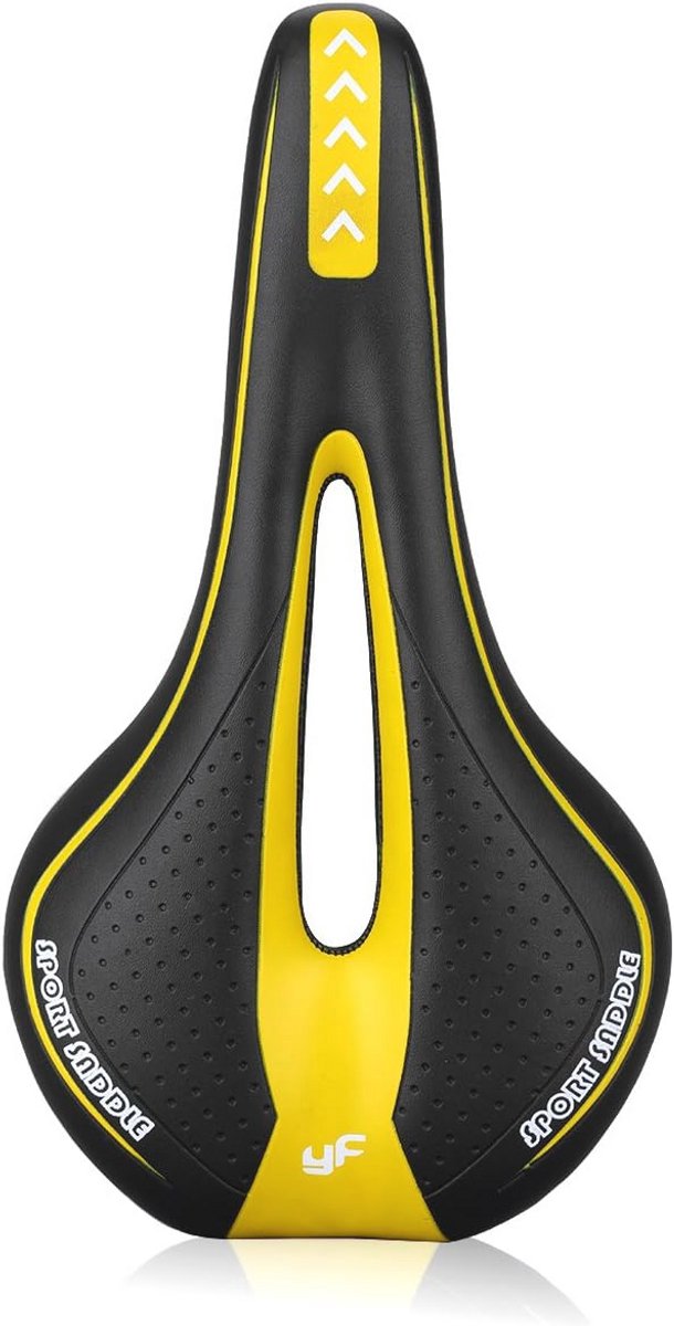 Mountainbike Zadel met Geheugenschuim en Centrale Verlichting - Comfortabel Fietszadel voor Race- en Mountainbikes