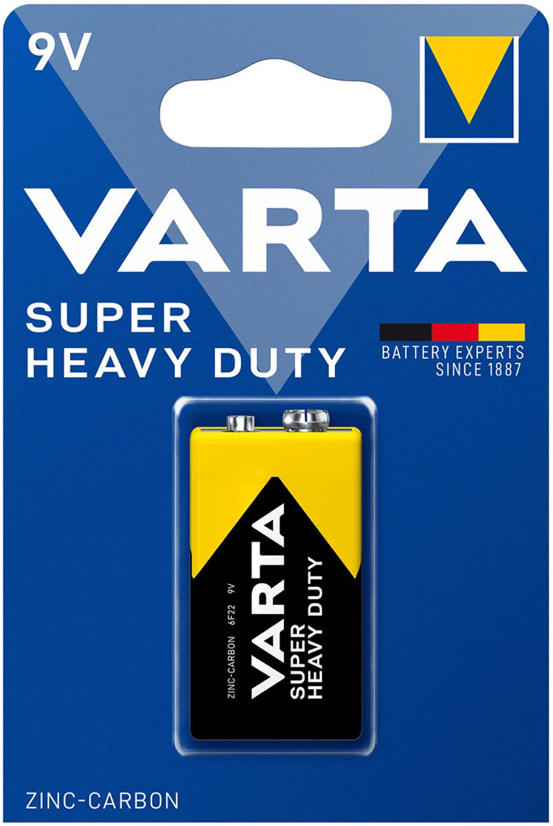 Varta 9V Superlife Batterij - 1 stuk