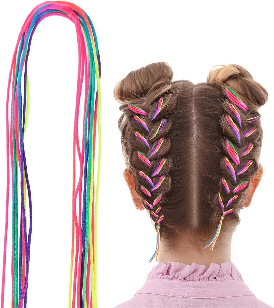 30 Stuks Kleurrijke Haarvlechten en Haaraccessoires voor Vrouwen en Meisjes