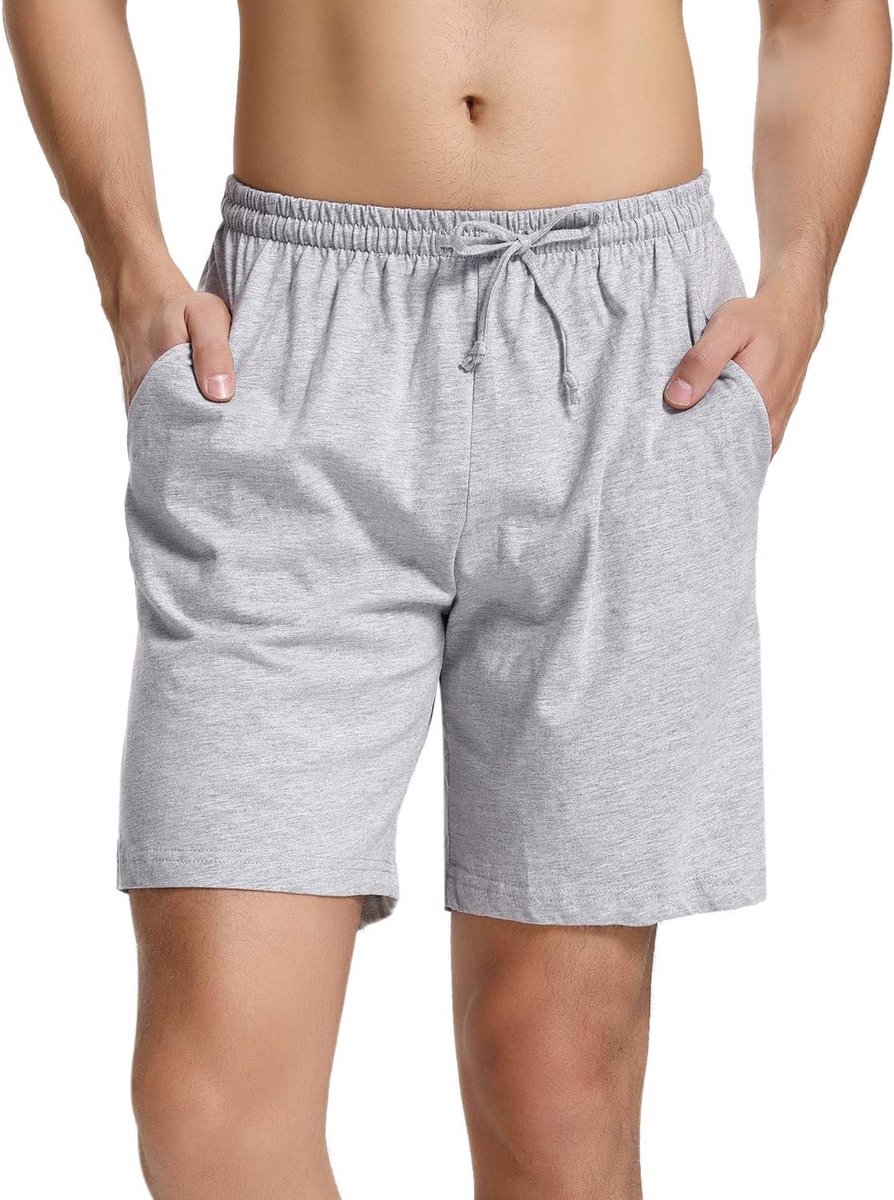 Korte pyjamabroek voor heren van katoen - stijlvolle slaapshorts en vrijetijdsbroek