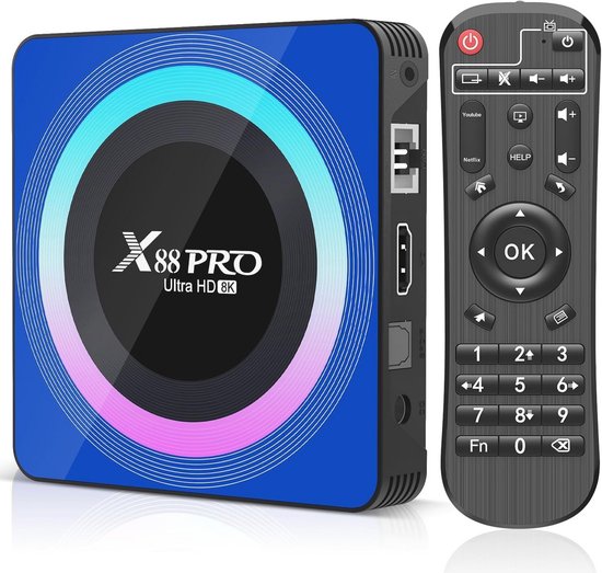 Android TV Box 4K HD - Media Player met Dual WiFi en 2GB/16GB | bol