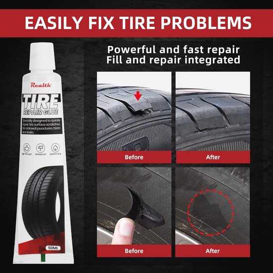 Bandenreparatielijm - 100 ml - Instant autoreparatie voor auto en fiets — afbeelding 4