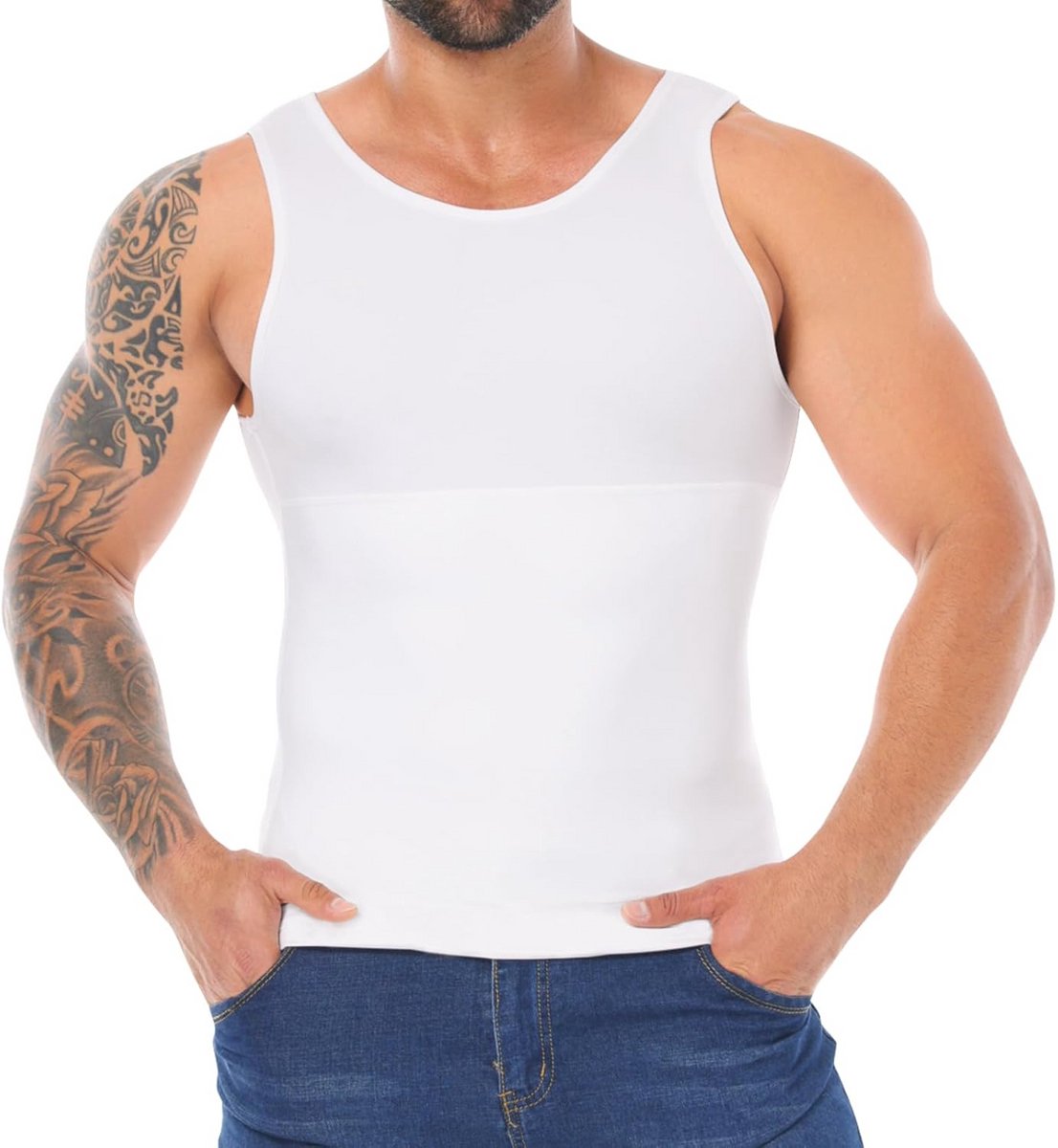 Heren Shapewear Bodywarmer voor Buikcontrole en Slanker Silhouet