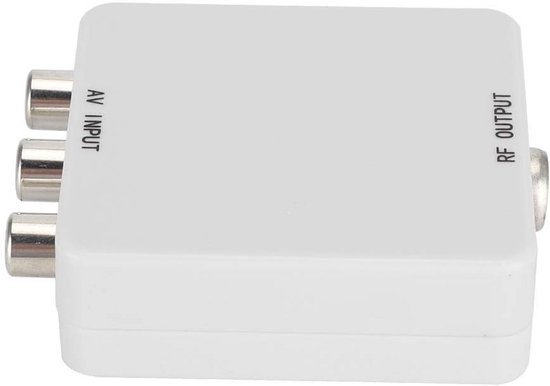 Yctze Av Naar Vga, Composiet 480p Mini Composiet Av Naar Vga Adapter Tv Set Top Box Audio Video Converter (wit