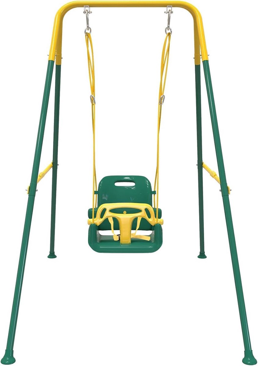 3-in-1 Babyschommel met Stevig Frame voor Binnen en Buiten