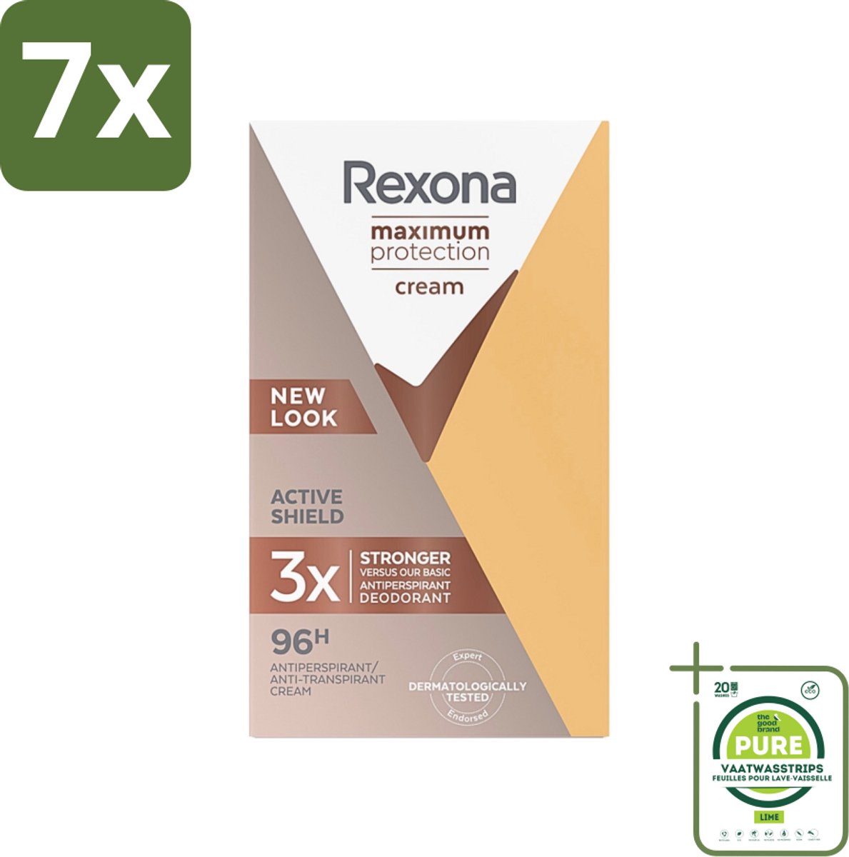 7 x Rexona - Deodorant Stick - Maximum Protection - Extra Sterke Bescherming - 45 ml - Grootverpakking - Antitranspirant - Deodorant - Vrouwen - Langdurige Bescherming - Zweet