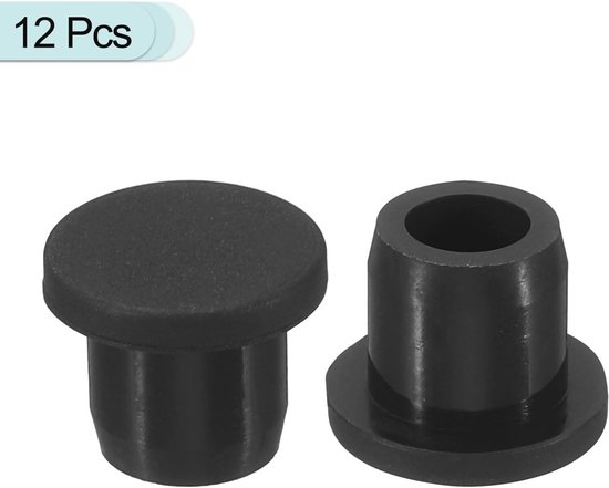 Siliconen rubberen stoppen 11 mm diameter - 12 stuks - Flexibele en duurzame afdichtingen van Merkloos — afbeelding 3
