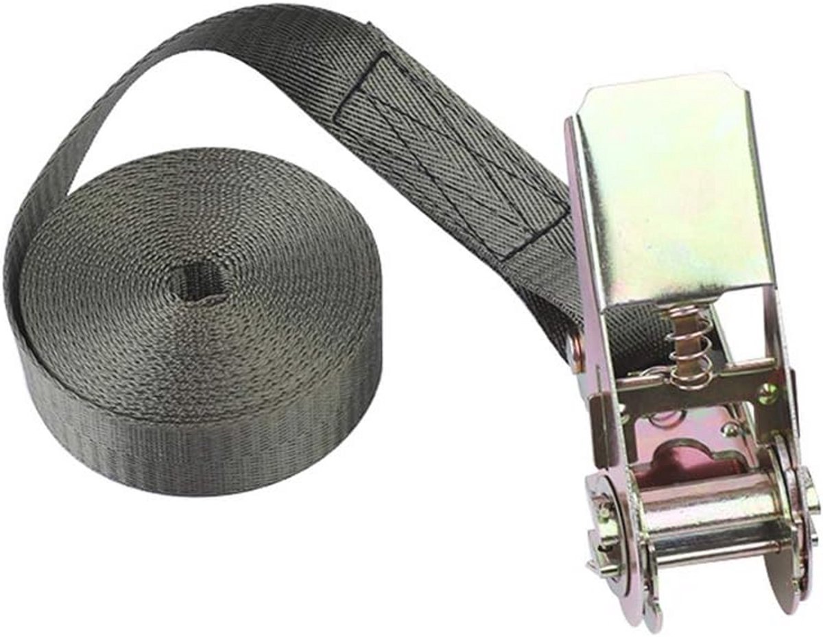 Zeer sterke ratelsjorband 1-10 meter met metalen gesp - 854 kg capaciteit, 6 kleuren beschikbaar