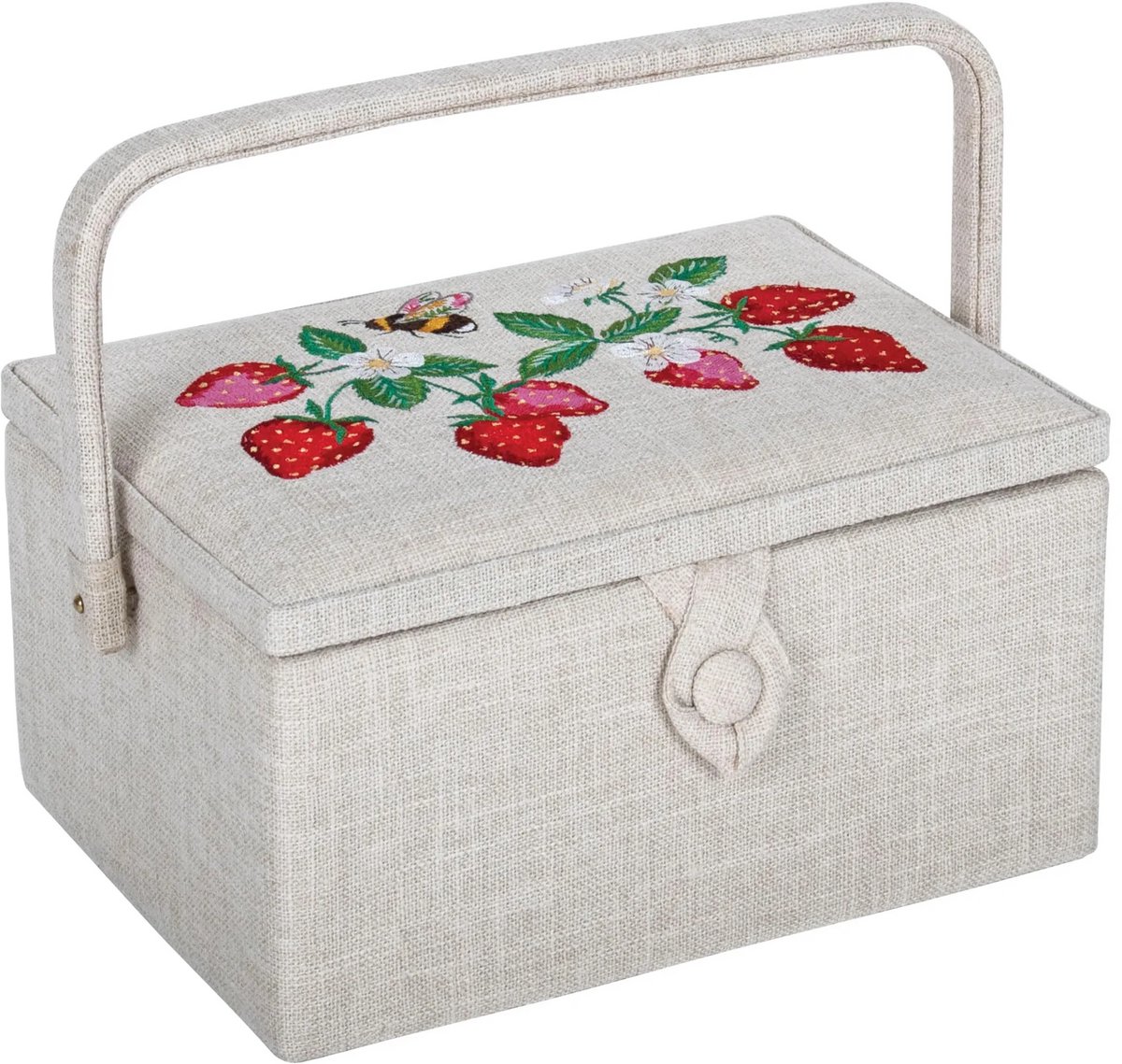 Sewing box : strawberry :18.5x25.5x14.5 cm