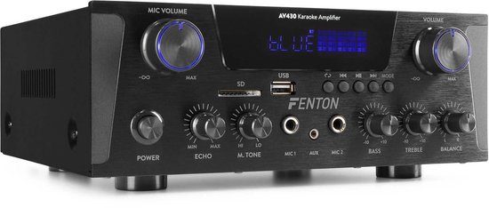 Stereo set - Fenton Bluetooth karaoke stereo set met versterker en speakers - 120W van Fenton — afbeelding 3