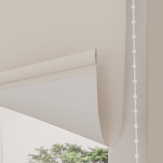 Store à enrouleur Easy Blackout Off White 90 x 190 cm