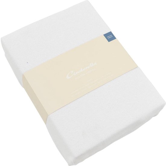 Cinderella Hoeslaken - 2 Persoons - Polyester - Molton - 180x200/210 cm - Tot 15 cm hoog - Wit