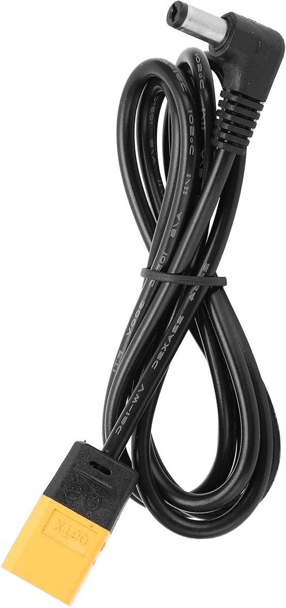 Stroomadapterkabel voor FPV Goggles - 122cm - DC Interface - Koperen Draad - FPV Accessoires