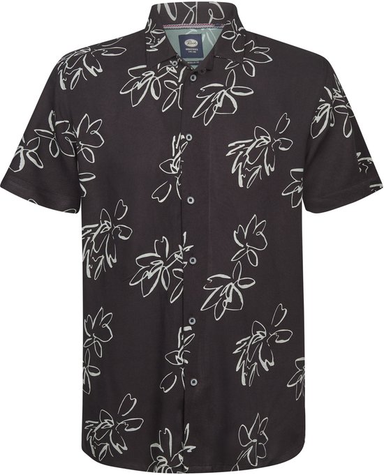 Petrol Industries - Chemise pour homme avec imprimé all-over Orion - Zwart - Taille XXL