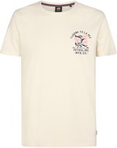 Petrol Industries - Heren T-shirt met print Onix - Wit - Maat XL
