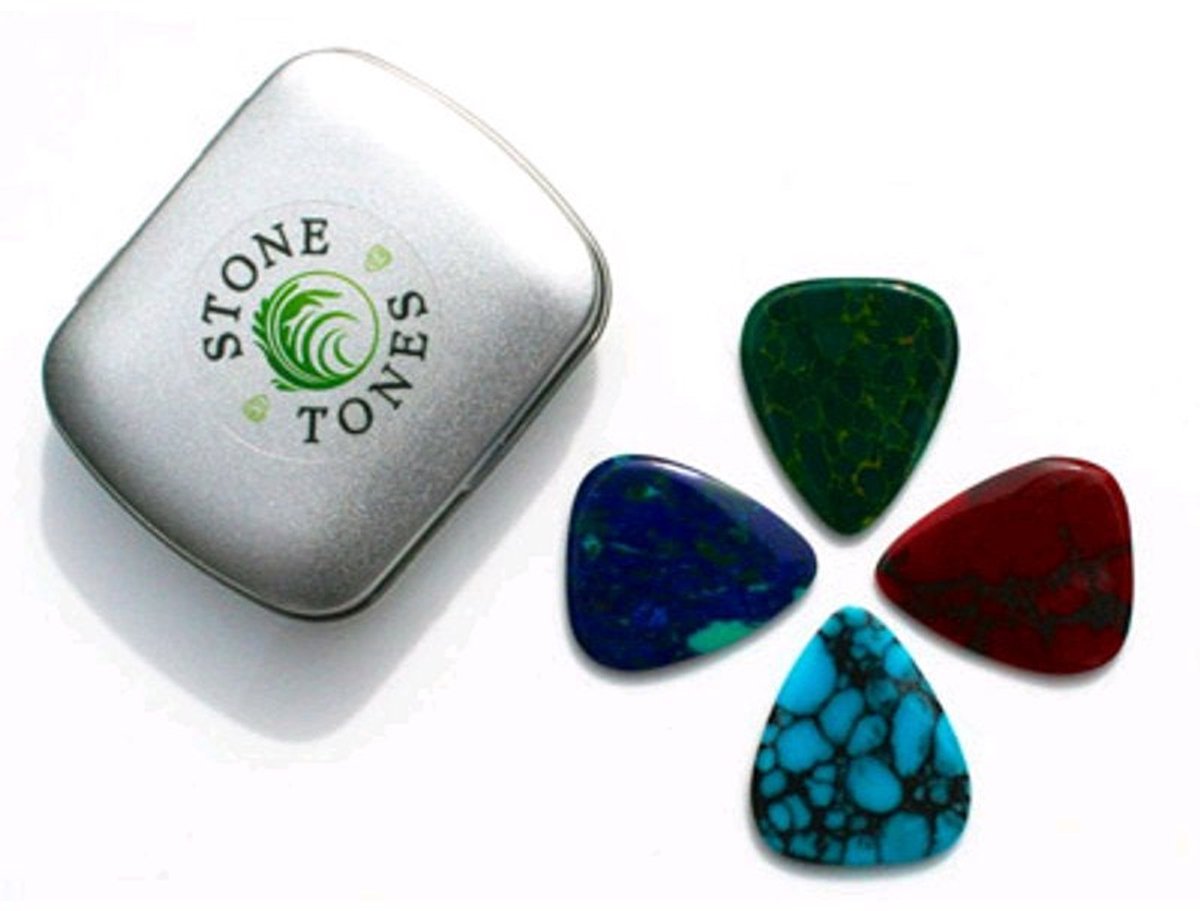 Stone Tones / Mixed Tin / 4 verschillende plectrums