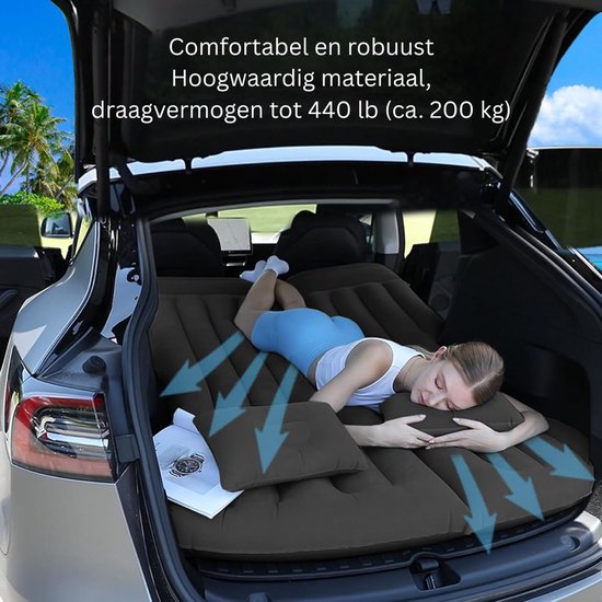 ZRSS® Autobed 2 Persoons - Auto Luchtbed - Opblaasbaar bed - Campingmatras van Merkloos — afbeelding 3