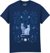 Katten Blue Thistle Cats The Coloured House T-shirt M
